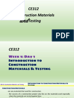 Lecture Note 1. Introduction To Construction Materials Testing