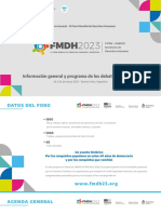 Programa FMDH2023 DebatesEspeciales 1 PDF