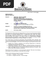 Department of Education: Undersecretary For Curriculum and Instruction