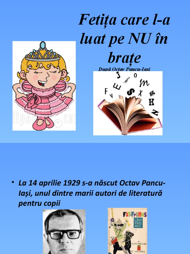 Fetita Care La Luat Pe Nu in Brate | PDF