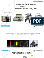 Glen Thiele Chemical Analysis of Metal Samples Using OES Copy For Distribution