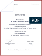 Certificate: Dr. Yunita Sri Ulina Sitepu