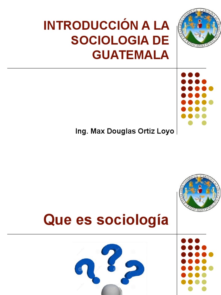 Introducción a la Sociología en Guatemala | PDF | Sociología | Sociedad