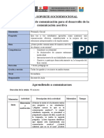 Soporte Socioemocional - Dia 01 Secundaria