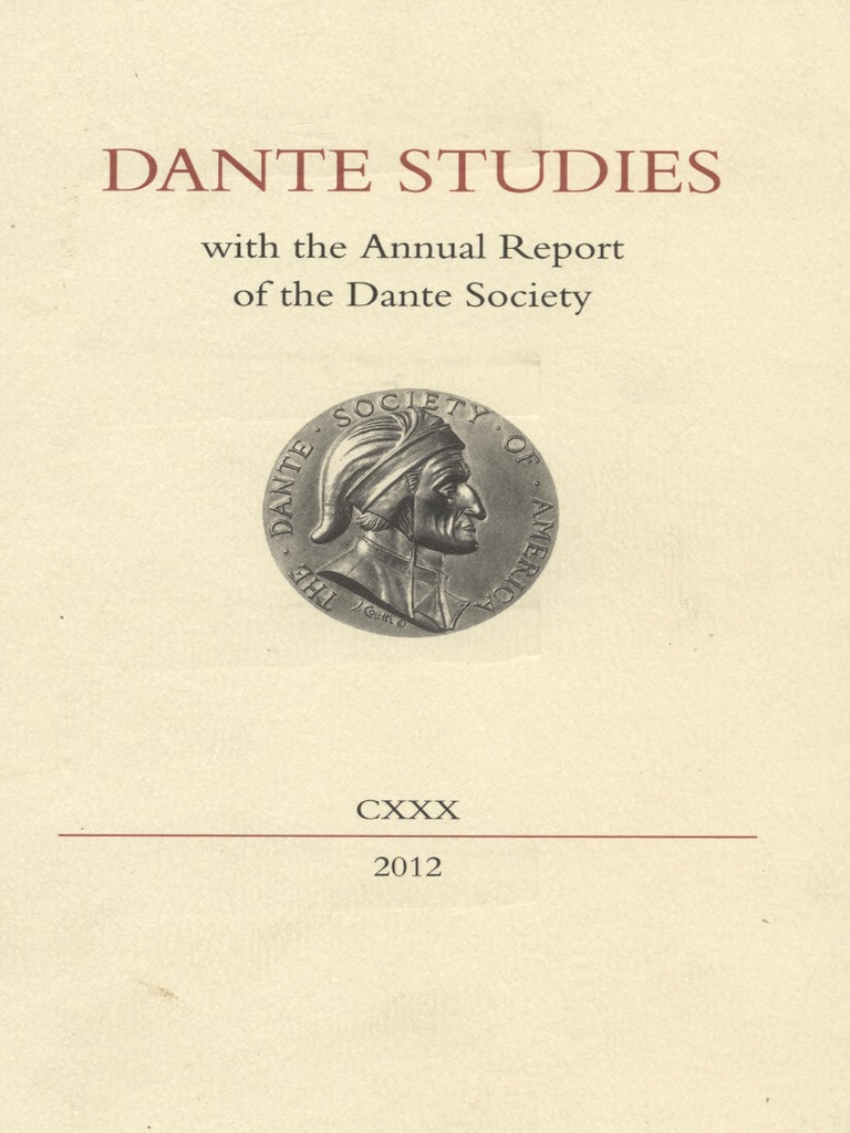 Dante Studies Num 130 | PDF, image size:768x1024