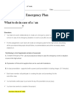 I Proyecto I Semester Safety Emergency Plan Undecimos 11