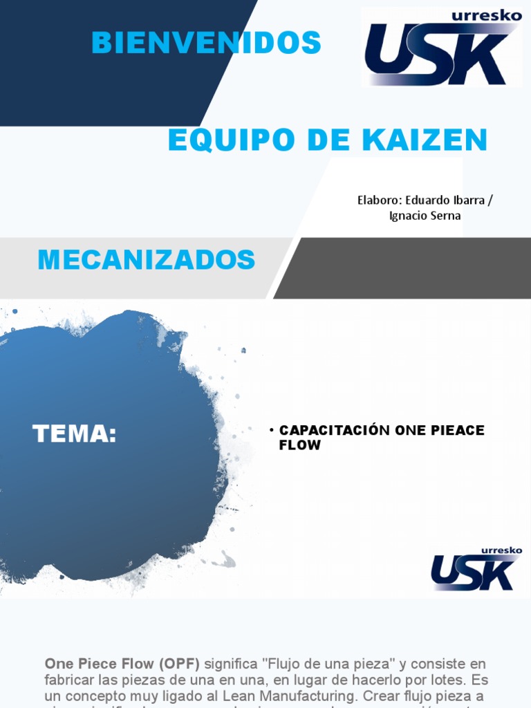 Capacitación en One Piece Flow OPF | PDF | Economias | Procesos de negocio