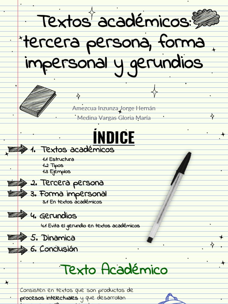 Estructura y Ejemplos de Textos Académicos | PDF | Verbo | Mecánica del ...