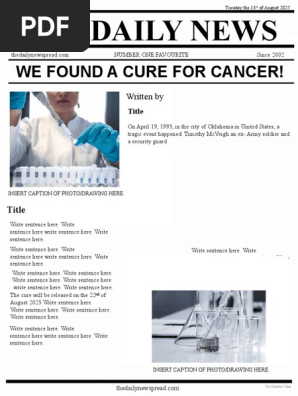 Editable Newspaper Article PowerPoint.pptx