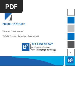 B3 Tech Presentation Template | PDF