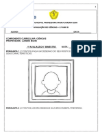 AV1 1º ANO Ciências