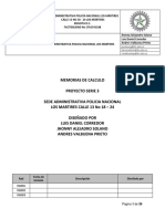 Memorias de Calculo Proyecto Eléctrico Serie 3 Sede Administrativa Policía Nacional Los Mártires