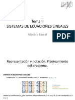 Algebra Lineal - Tema II Sistemes Dequacions Lineals - ES