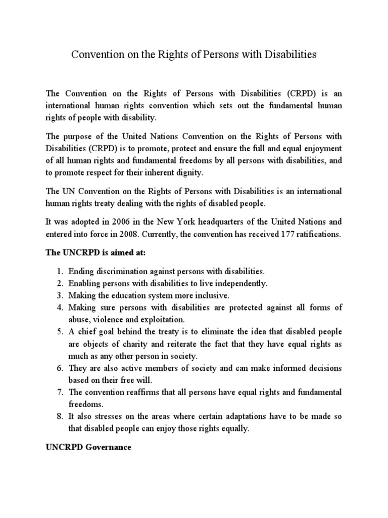 Promoting Equality and Ending Discrimination: An Overview of the United ...