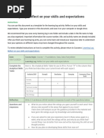 26 - 12learning Log Template - Reflect On Your Skills and Expectations