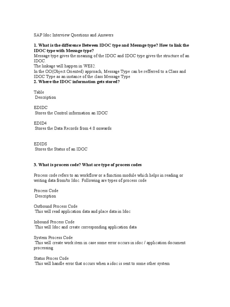 SAP IDoc Debugging and Management Guide | PDF | Object Oriented ...