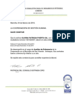 Hace Constar: Febrero 01 Hasta Diciembre 30 de 2013 Enero 20 Hasta Noviembre 15 de 2014