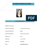 Paola Alexandra Granada Galeano: I. Datos Personales