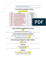 Comerciales Marzo 2023