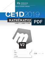Evaluation Certificative - CE1D - 2019f - Matha Matiques - Questionnaires - Version Adapta e 2 (Ressource 15534) PDF