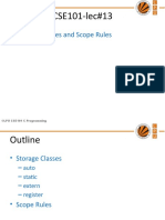 Lecture 12 Storage Classes and Scope Rules