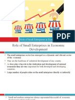Role of Small Enterprises in Economic Development.