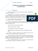 Tema 9 Materiales Cerámicos, Polímeros y Compuestos PDF