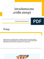 Elektrochemiczne Źródła Energii