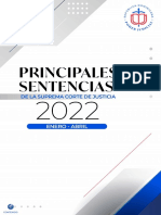Principales Sentencias SCJ 2022 PDF