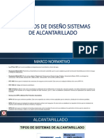 Criterios de diseño de sistemas de alcantarillado