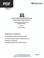 Uace Divinity Paper 2 | PDF | Jesus | Paul The Apostle