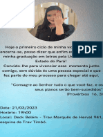 Conclusão de graduação em letras