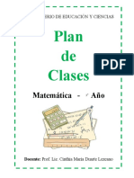 3º Plan de Clases M. - 2023
