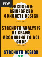 Topic 3 - Strength Analysis of Beams According To ACI Code PDF