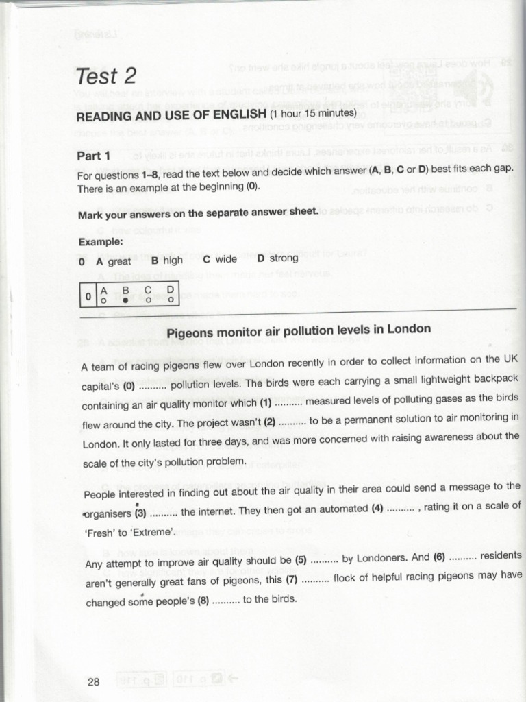 First for schools 4 test 2 pdf
