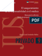 El Aseguramiento de La Responsabilidad Civil Médica - María Lucía Fernández