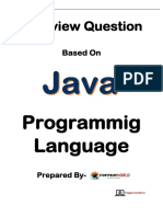 Latest Java Interview Question 1