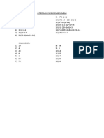 Operaciones Combinadas - Ejercicios PDF