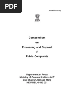 Download Compendium on Disposal  Processing of Public Complaints by Jyotirmoy Basumatari SN63325051 doc pdf
