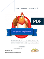 Puișorul Proiect de Activitate Integrată