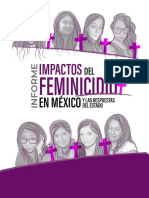 Informe Impactos Del Feminicidio en México