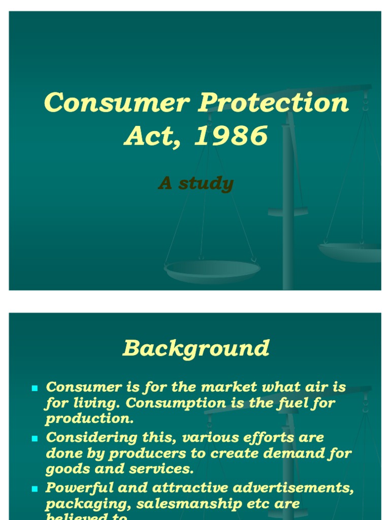 Consumer Protection Act, 1996 PDF Physician Consumer Protection