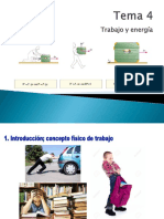 Trabajo y energía: cambios en velocidad y posición