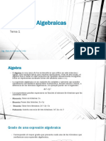 Tema 1 - Expresiones Algebraicas