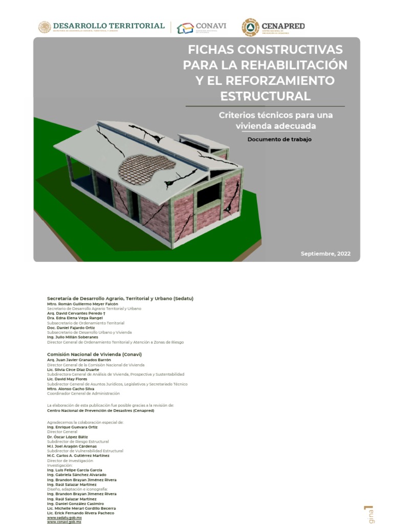 Fichas Constructivas para La Rehabilitacion y El Reforzamiento