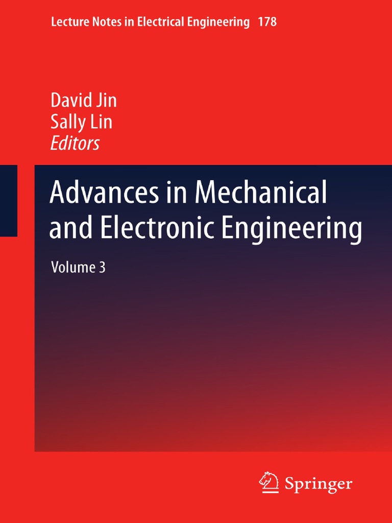 Advances in Mechanical and Electronic Engineering Volume 3 PDF | PDF ...