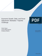 Economic Growth Debt and Fiscal Adjustment Barbados' Tripartite Challenge