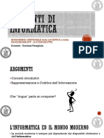 Lezione1 Informazione Codifica PDF