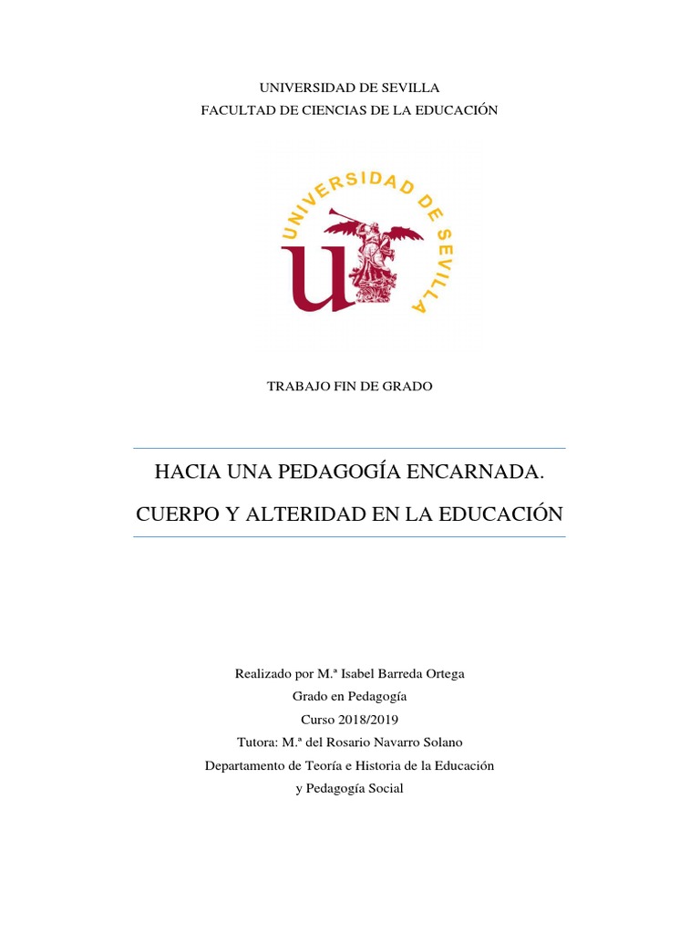 Pedagogía Encarnada y Alteridad | PDF | Alma | Platón