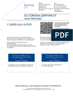 Persönliches Corona-Zertifikat Für Nicolaie-Vasile Mitrofan // Sars-Cov-2-Pcr